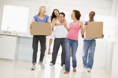 Removal van team preparing a safe move in Shoreditch