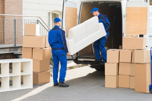 Shoreditch removal van handling a busy East London move