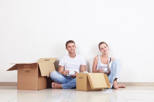 Packing and preparation for a Shoreditch van move