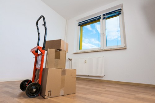 Local removal van service handling a move in Shoreditch