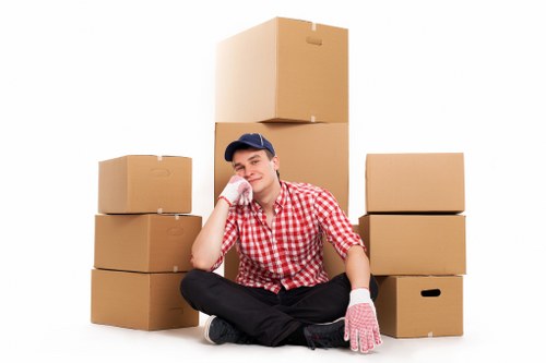 Careful unpacking services inside a Shoreditch home
